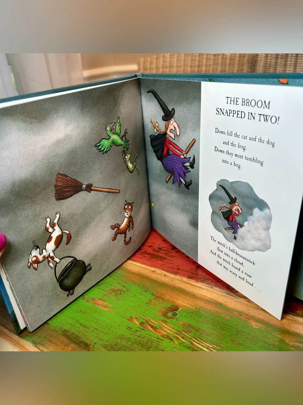Room on the Broom Board Book Spooky Season Kids Julia Donaldson (2019 Ed)